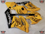 Yellow and Black Flame Fairing Kit for a 2012, 2013, 2014, 2015 & 2016 Honda CBR1000RR motorcycle