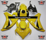 Metallic Yellow and Black Fairing Kit for a 2008, 2009, 2010 & 2011 Honda CBR1000RR motorcycle - KingsMotorcycleFairings.com