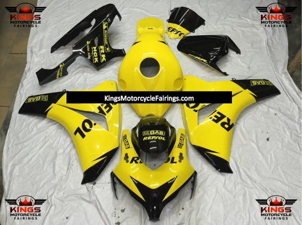 Honda CBR1000RR (2008-2011) Yellow & Black Repsol Fairings