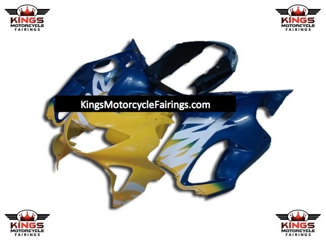 Yellow, Blue and White Fairing Kit for a 1999 & 2000 Honda CBR600F4 motorcycle