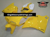 Yellow and White Fairing Kit for a 1994, 1995, 1996, 1997, 1998, 1999, 2000, 2001, 2002 & 2003 Ducati 748 motorcycle