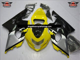 Suzuki GSXR600 (2004-2005) Yellow, Black & Silver Fairings