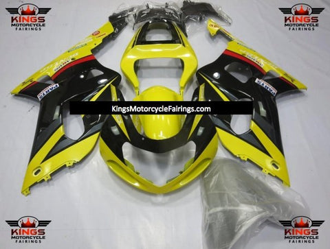 Suzuki GSXR600 (2000-2003) Yellow, Black, Gray & Red Fairings