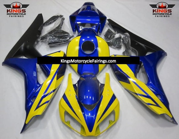 Honda CBR1000RR (2006-2007) Yellow, Blue & Matte Black Fairings