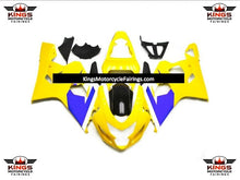 Suzuki GSXR600 (2004-2005) Yellow, Blue & White Fairings