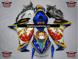 Yellow, Blue, Red and White RedBull Fairing Kit for a 2012, 2013, 2014, 2015 & 2016 Honda CBR1000RR motorcycle