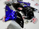 Black and Blue Flames Fairing Kit for a 2000 & 2001 Yamaha YZF-R1 motorcycle