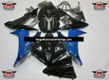 Black, Blue and Matte Black Fairing Kit for a 2004, 2005 & 2006 Yamaha YZF-R1 motorcycle