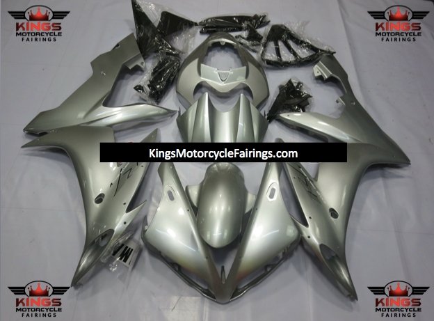Silver Fairing Kit for a 2004, 2005 & 2006 Yamaha YZF-R1 motorcycle