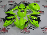 Neon Yellow, Black and Silver Fairing Kit for a 2007 & 2008 Yamaha YZF-R1 motorcycle