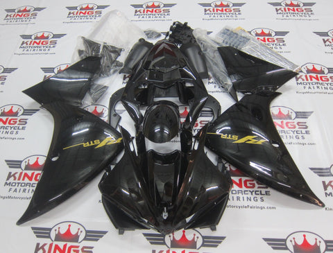 Yamaha YZF-R1 (2009-2011) Black & Gold Fairings at KingsMotorcycleFairings.com