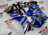 Blue, Silver and White Fairing Kit for a 2009, 2010 & 2011 Yamaha YZF-R1 motorcycle
