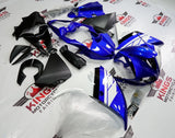 Blue, White, Black and Silver Fairing Kit for a 2009, 2010 & 2011 Yamaha YZF-R1 motorcycle