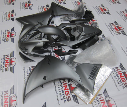 Yamaha YZF-R1 (2009-2011) Matte Gray & Black Fairings at KingsMotorcycleFairings.com
