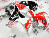 Red, White & Black Fairing Kit for a 2012, 2013 & 2014 Yamaha YZF-R1 motorcycle.