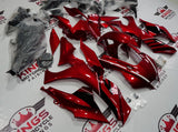 Candy Red, White and Black Fairing Kit for a 2015, 2016, 2017, 2018 & 2019 Yamaha YZF-R1 motorcycle