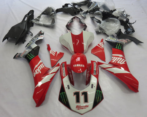 Yamaha YZF-R1 (2015-2019) Red, White & Black Fairings