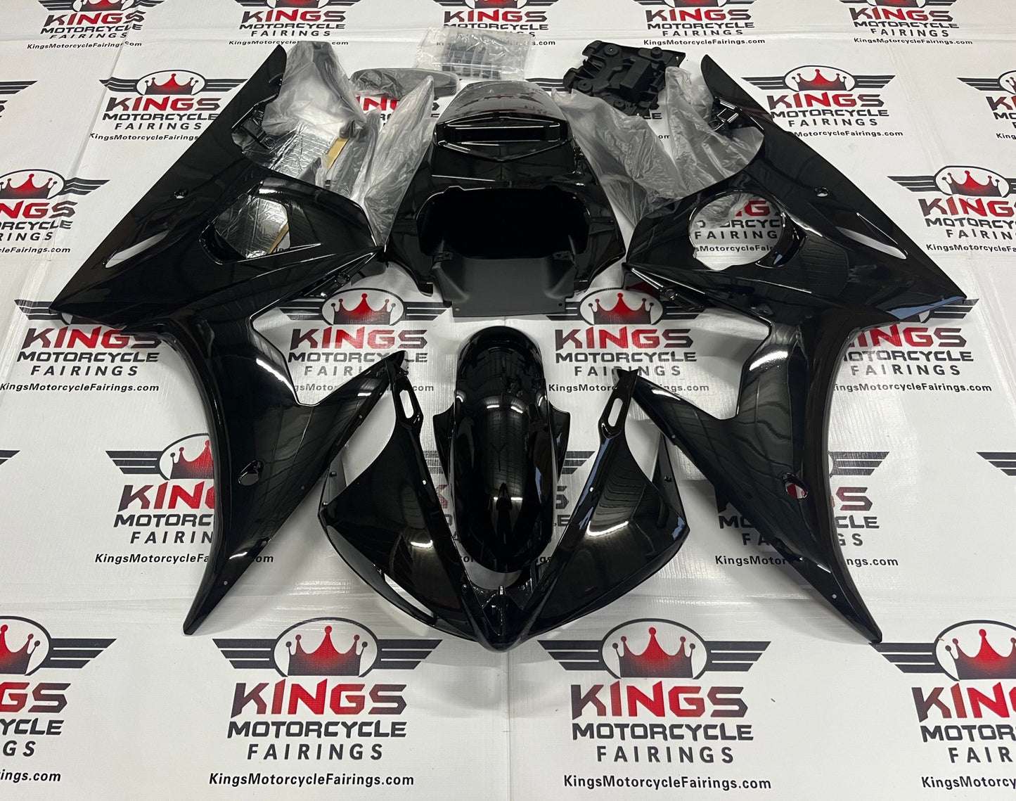 Yamaha YZF-R6 (2003-2004) Black Fairings at KingsMotorcycleFairings.com