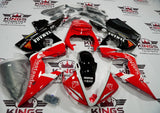 Yamaha YZF-R6 (2003-2004) Red, Black & White Santander Fairings at KingsMotorcycleFairings.com