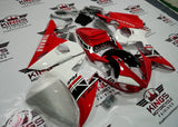 Yamaha YZF-R6 (2005) Red, Black & White Fairings at KingsMotorcycleFairings.com