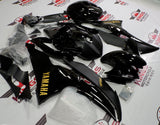 Gloss Black, Matte Black and Gold Fairing Kit for a 2008, 2009, 2010, 2011, 2012, 2013, 2014, 2015 & 2016 Yamaha YZF-R6 motorcycle