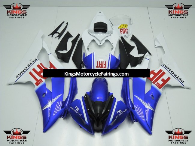Yamaha YZF-R6 (2008-2016) Blue, White & Red Fiat Petronas Fairings