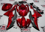 Yamaha YZF-R6 (2008-2016) Candy Red & Matte Black Fairings at KingsMotorcycleFairings.com