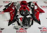 Yamaha YZF-R6 (2008-2016) Faux Carbon Fiber & Candy Red Fairings at KingsMotorcycleFairings.com