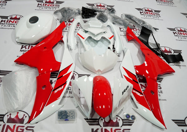 Yamaha YZF-R6 (2008-2016) Red, White & Black Fairings at KingsMotorcycleFairings.com