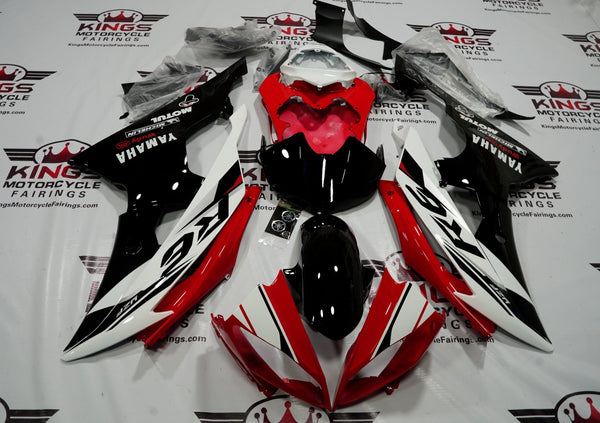 Yamaha YZF-R6 (2008-2016) Red, White & Black Fairings at KingsMotorcycleFairings.com