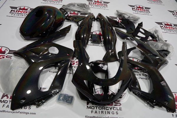 Yamaha YZF600R (1998-2007) Holographic Rainbow Glitter Fairing Kit at KingsMotorcycleFairings.com