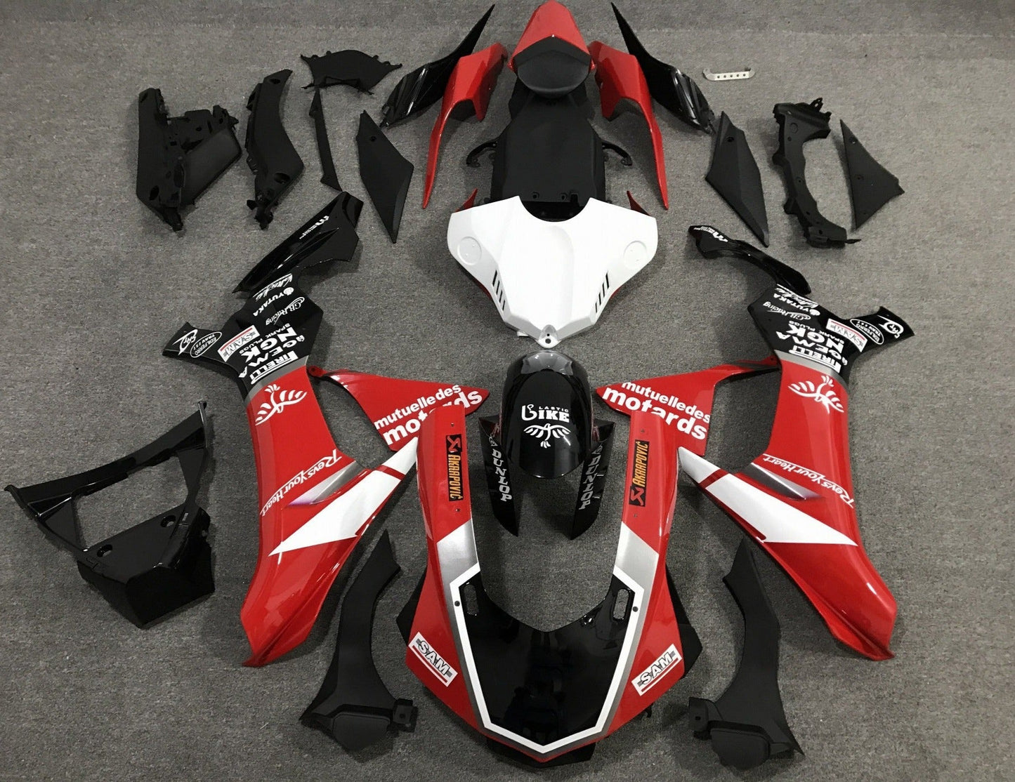 Yamaha R1 Fairing Kit (2020-2025) Red, Black, White at KingsMotorcycleFairings.com