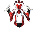 Yamaha R1 Fairing Kit (2020-2025) Red, White, Faux Carbon Fiber at KingsMotorcycleFairings.com