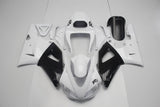 Yamaha R1 Fairings (1998-1999) White, Black at KingsMotorcycleFairings.com
