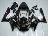 Yamaha R1 Fairings (2000-2001) Black, White Monster Energy at KingsMotorcycleFairings.com