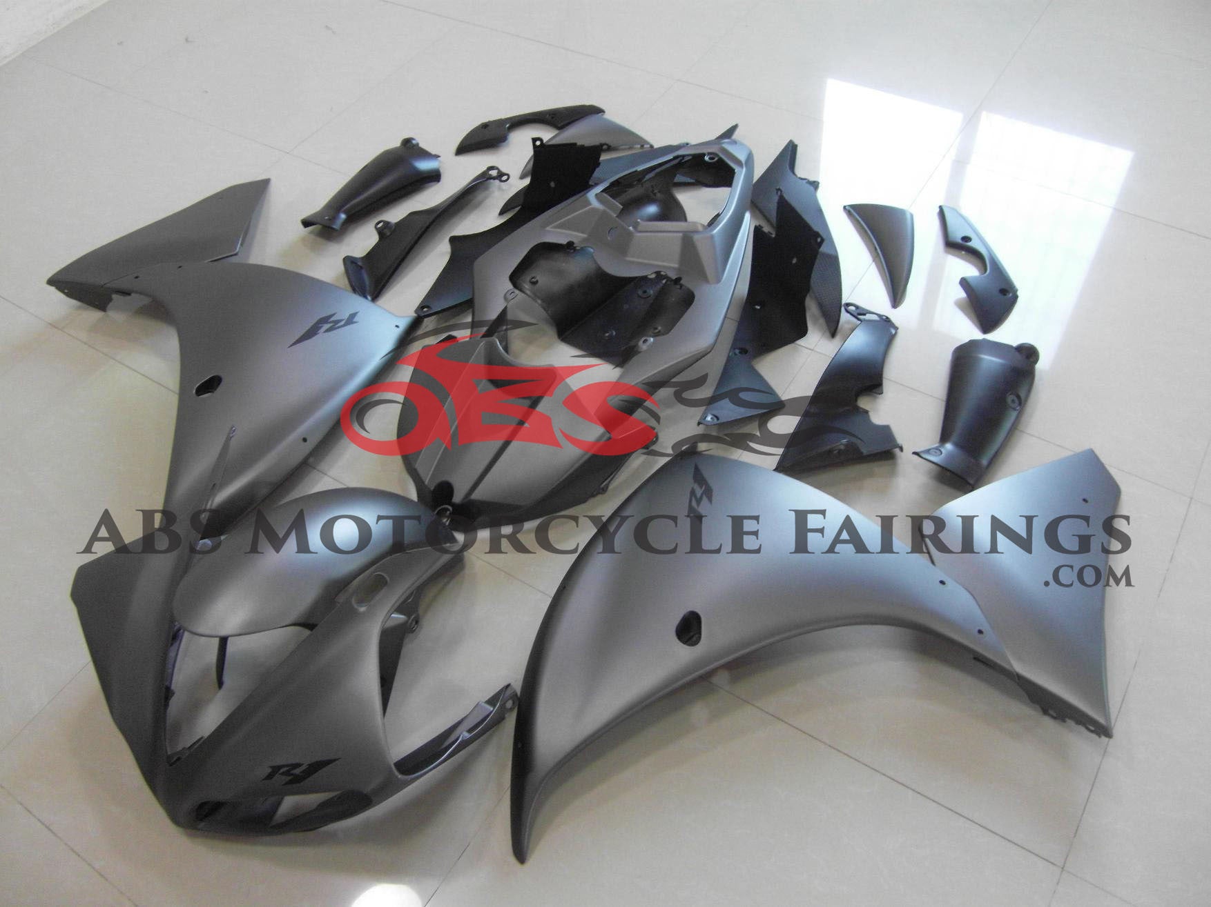 Yamaha R1 Fairings (2009-2011) Matte Gray from KingsMotorcycleFairings.com