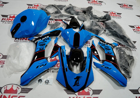 Yamaha R1 Fairings (2015-2019) Blue, Black, Red at KingsMotorcycleFairings.com