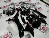 Yamaha R1 Fairings (2020-2025) Black, White, Blue Fade at KingsMotorcycleFairings.com