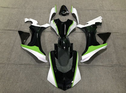Yamaha R1 Fairings (2020-2025) Black, White, Green at KingsMotorcycleFairings.com
