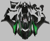 Yamaha R1 Fairings (2020-2025) Faux Carbon Fiber, Green at KingsMotorcycleFairings.com