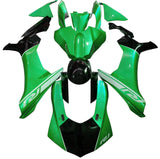 Yamaha R1 Fairings (2020-2025) Green, Black, White at KingsMotorcycleFairings.com