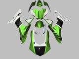 Yamaha R1 Fairings (2020-2025) Green, White, Faux Carbon Fiber at KingsMotorcycleFairings.com