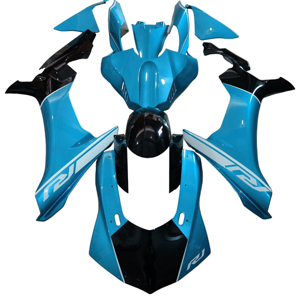 Yamaha R1 Fairings (2020-2025) Light Blue, Black, White at KingsMotorcycleFairings.com
