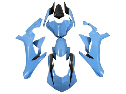 Yamaha R1 Fairings (2020-2025) Light Blue, Black at KingsMotorcycleFairings.com