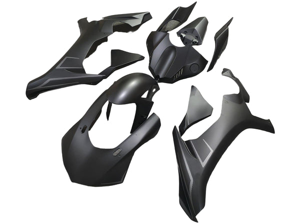 Yamaha R1 Fairings (2020-2025) Matte Black, Silver at KingsMotorcycleFairings.com