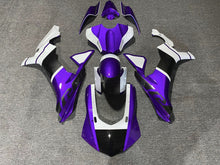 Yamaha R1 Fairings (2020-2025) Purple, White, Faux Carbon Fiber at KingsMotorcycleFairings.com