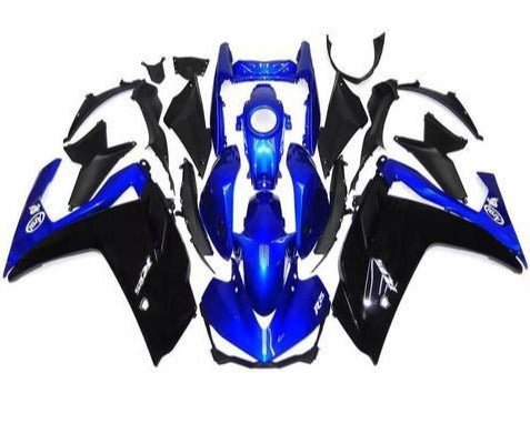 Yamaha R25 Fairings (2015-2018) Blue, Black at KingsMotorcycleFairings.com