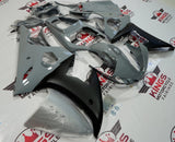 Yamaha R6 Fairing Kit (2003-2004) Nardo Gray, Matte Black at KingsMotorcycleFairings.com