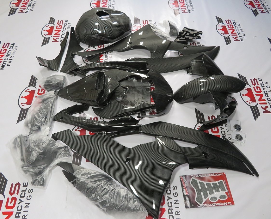 Yamaha R6 Fairing Kit (2008-2016) Faux Carbon Fiber at KingsMotorcycleFairings.com