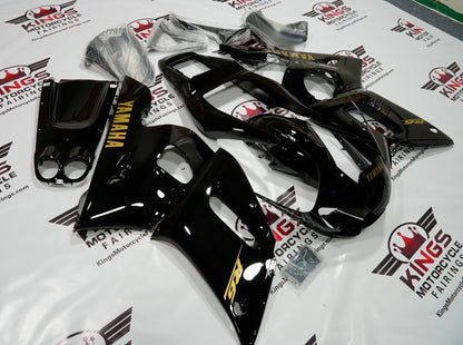 Yamaha R6 Fairing Kits (1998-2002) Black, Gold at KingsMotorcycleFairings.com